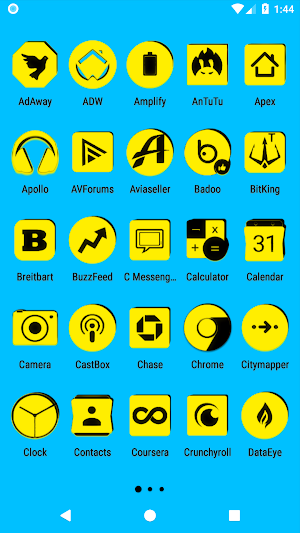 Yellow and Black Icon Pack Screenshot 1