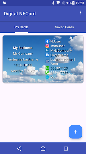 Digital NFCard Screenshot 1