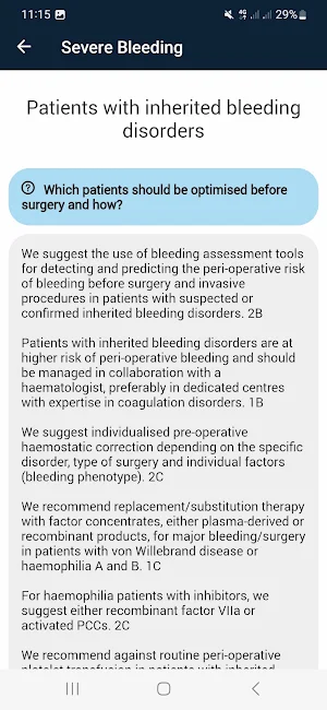 Severe Perioperative Bleeding Screenshot 3