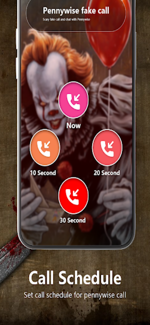 Pennywise scary fake calls Screenshot 2