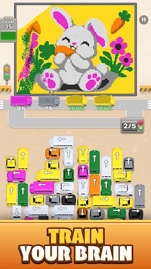Sand Bus Traffic : Bus Puzzle Screenshot 3