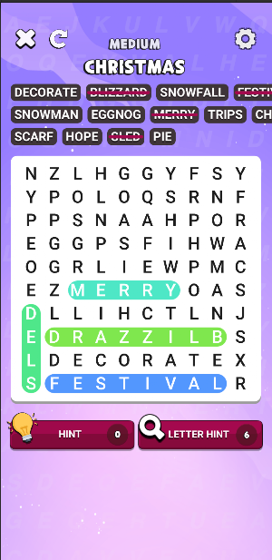 Word Search - Word Puzzle Game Screenshot 1