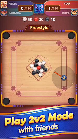 Carrom Plus-Disc Board Game Screenshot 2
