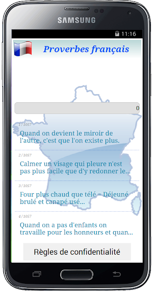Proverbes Français Screenshot 0