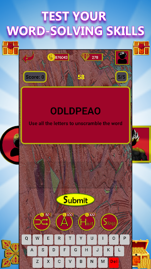 Unscramble Word: Superheroes Screenshot 1