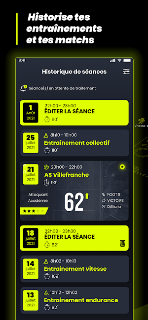 MyCoach Tracker - La solution GPS pour le football Screenshot 1