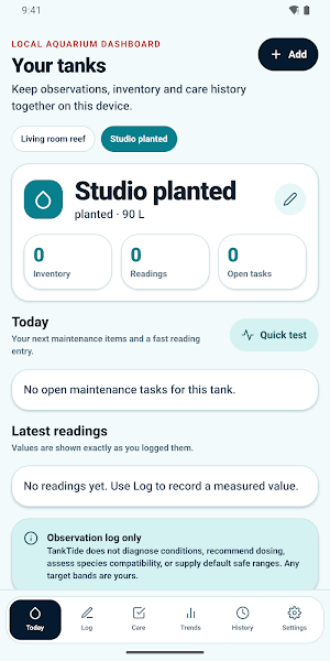 TankTide Water Lab Screenshot 3