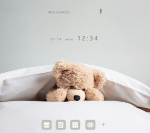 Fluffy Teddy Bear Theme +HOME Screenshot 0