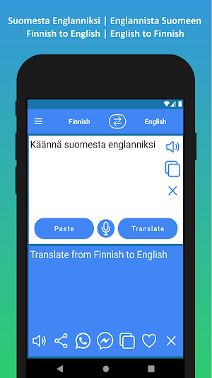 Finnish to English Translator Screenshot 1