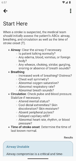 Stroke Management Screenshot 1