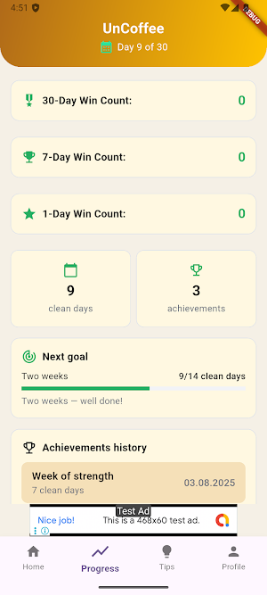 UnCoffee: Coffee Detox Quest Screenshot 2