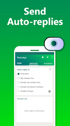 Reply App: Auto Reply for Whatsapp, Messenger, WA Screenshot 1