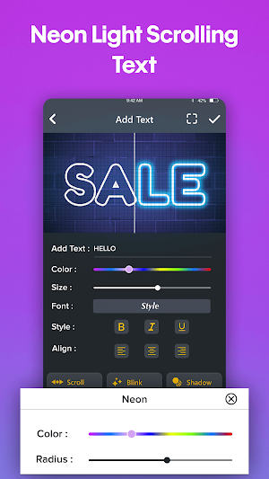 Neon Lightboard: Text Scroller Screenshot 1