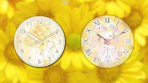 Analog clocks Flowery Kiss Screenshot 1
