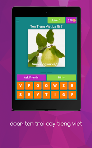 đoán tên trái cây tiếng việt Screenshot 3