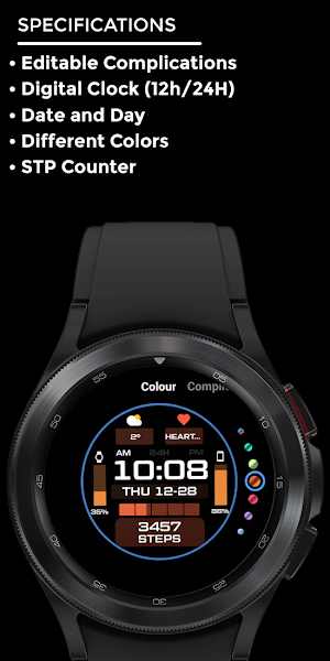 Nighty Digital 18 - watch face Screenshot 3