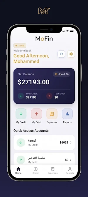 Mofin: Debits, Credits & Debt Screenshot 2