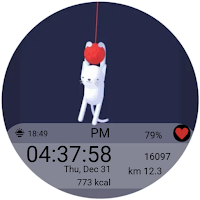 Animated Cat Swing Watch Face