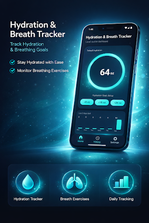 Hydration & Breath Tracker Screenshot 1