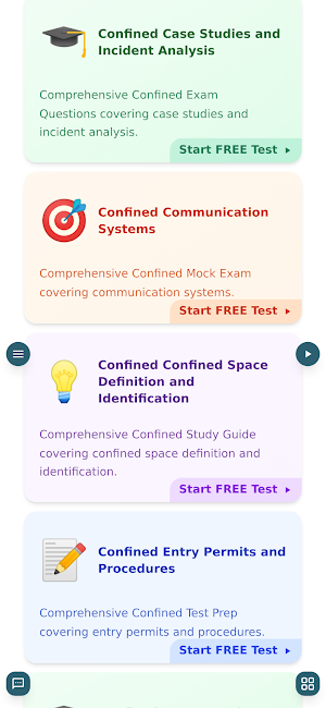 Confined Space Practice Test Screenshot 2