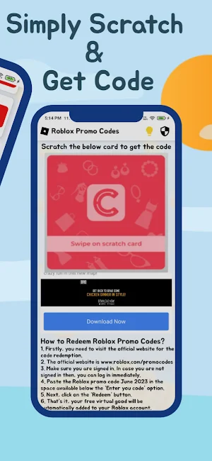 Robux promo codes 2023 Screenshot 3