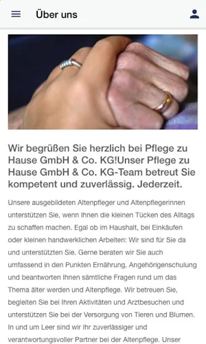 Pflege zu Hause GmbH & Co. KG Screenshot 1