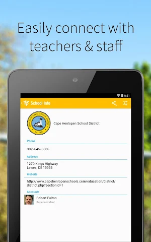 Cape Henlopen School District Screenshot 0