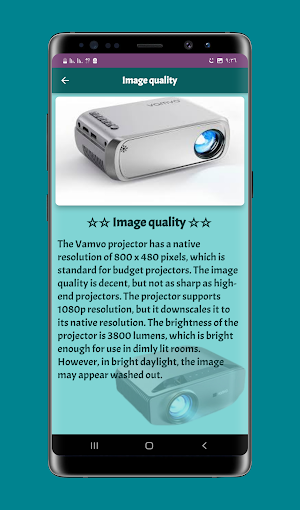 Vamvo projector review Screenshot 3