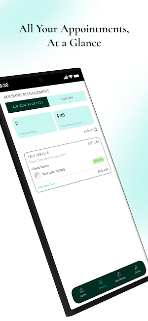 Emerald Beauty Employee App Screenshot 2
