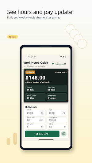 Work Hours Quick Screenshot 2