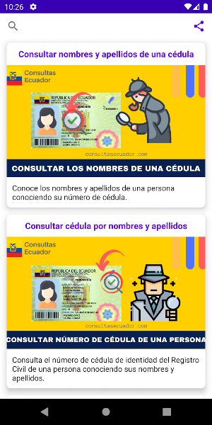 Consultas Ecuador Screenshot 0