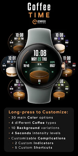 Coffee Time - watch face Screenshot 1