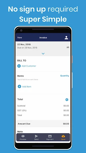 Free Invoice & Estimate Template Generator Screenshot 1