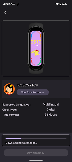 Mi Band 6 WatchFaces Screenshot 1