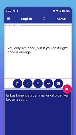 Kanuri English Translator Screenshot 2
