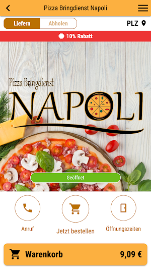 Pizza Bringdienst Napoli Screenshot 0