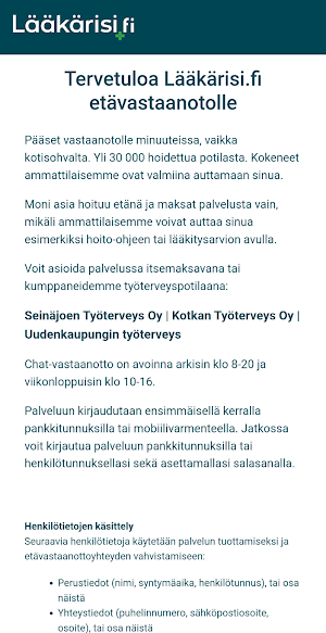 Lääkärisi.fi Screenshot 0