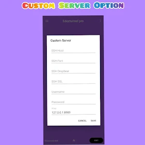 Edoztunnel Pro- Fast/Free Internet HTTP Gaming VPN Screenshot 1