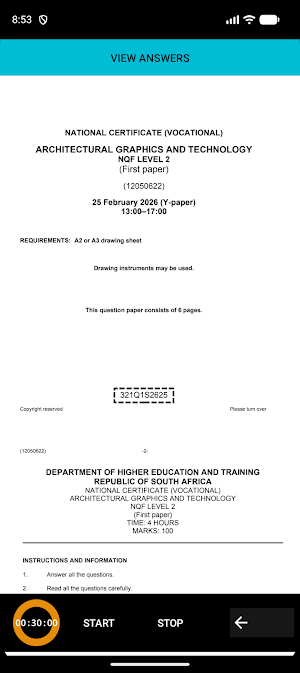 TVET NCV Architectural Graphic Screenshot 1