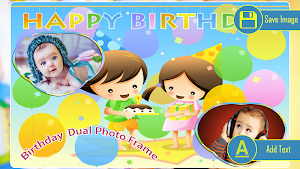 Birthday Dual Photo Frames Screenshot 2