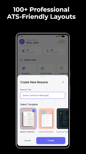 QuickResume: AI Resume Builder Screenshot 2