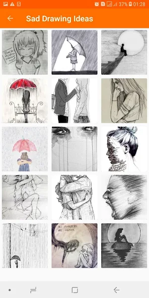 Latest Sad Drawing Ideas Free Screenshot 3