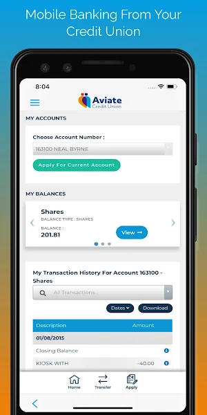 Aviate Credit Union Screenshot 0