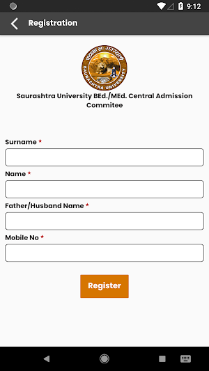 Saurashtra University BEd22-23 Screenshot 0