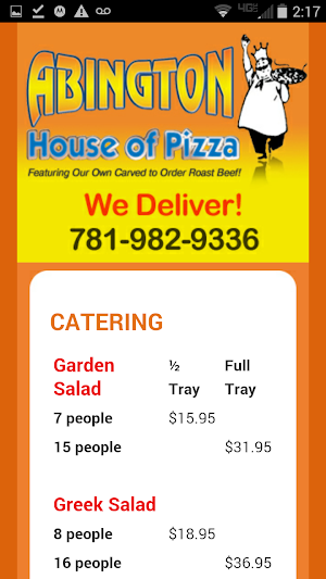 Abington House of Pizza Screenshot 3