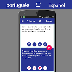 Portuguese Spanish Translator Screenshot 1