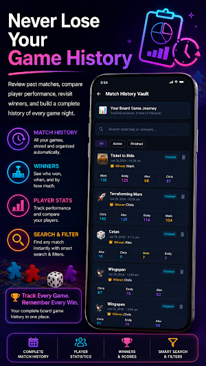 Score Card: Board Game Tracker Screenshot 3