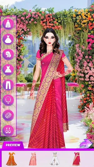 Indian Fashion Wedding Dressup Screenshot 0