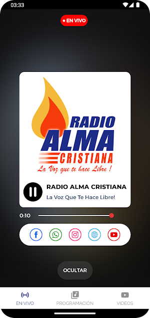Radio Alma Cristiana Screenshot 2