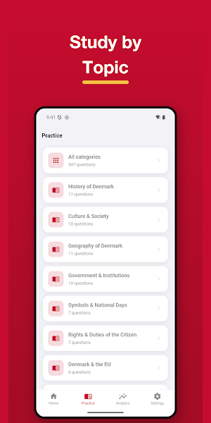 Danish Citizenship Test 2026 Screenshot 3